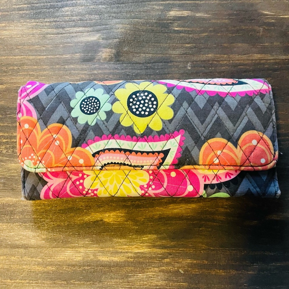 Vera Bradley Multicolor Floral Quilted Clutch
